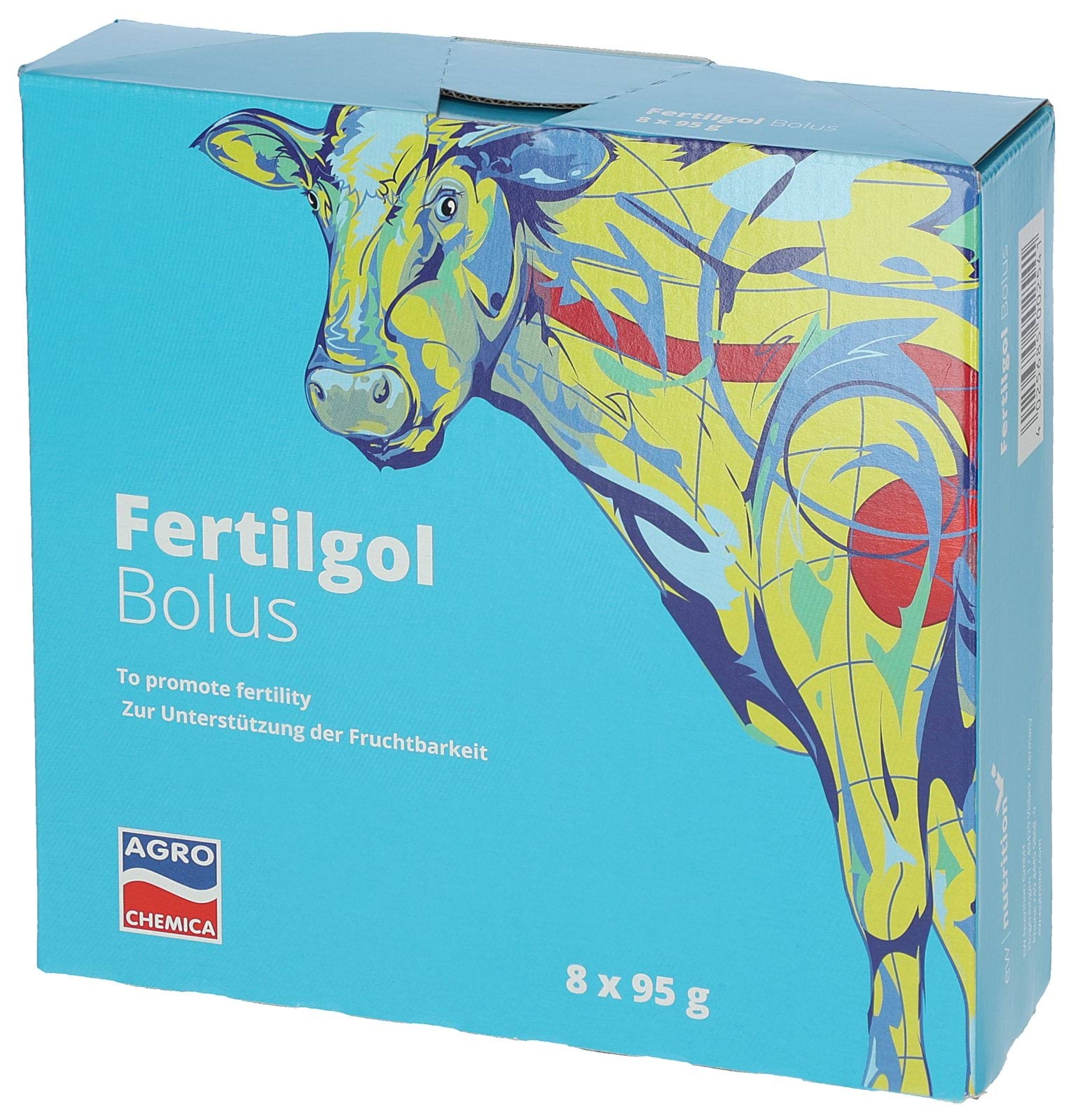 Болюс для корів з проблемами розмноження, Fertilgol, 8 x 95 г, Agrochemica