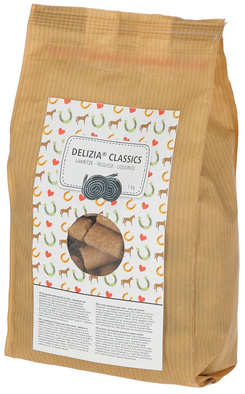 Ласощі для коня Delizia Classic, лакриця, 1 кг