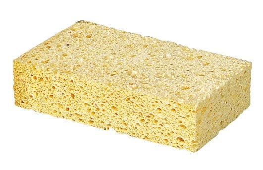 Губка для миття коня, з віскози, жовта, Covalliero