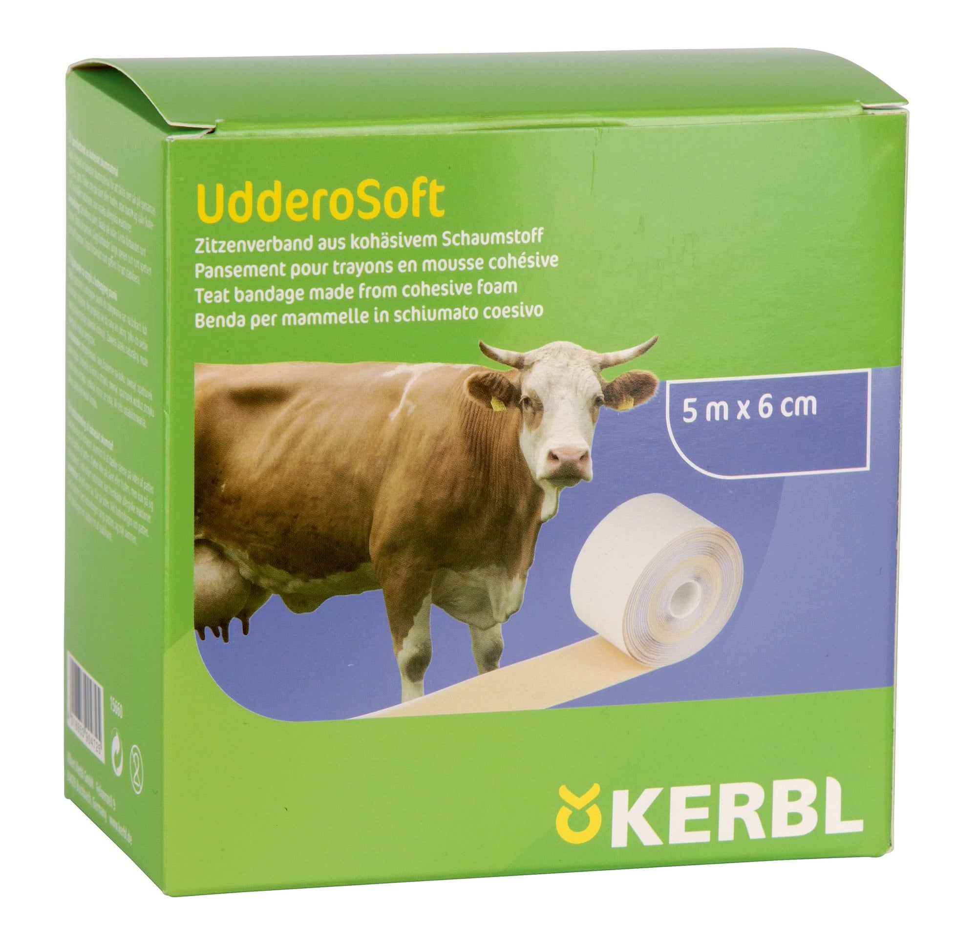 Пластир для вимені UdderoSoft, 6 см х 5 м, бежевий, Kerbl