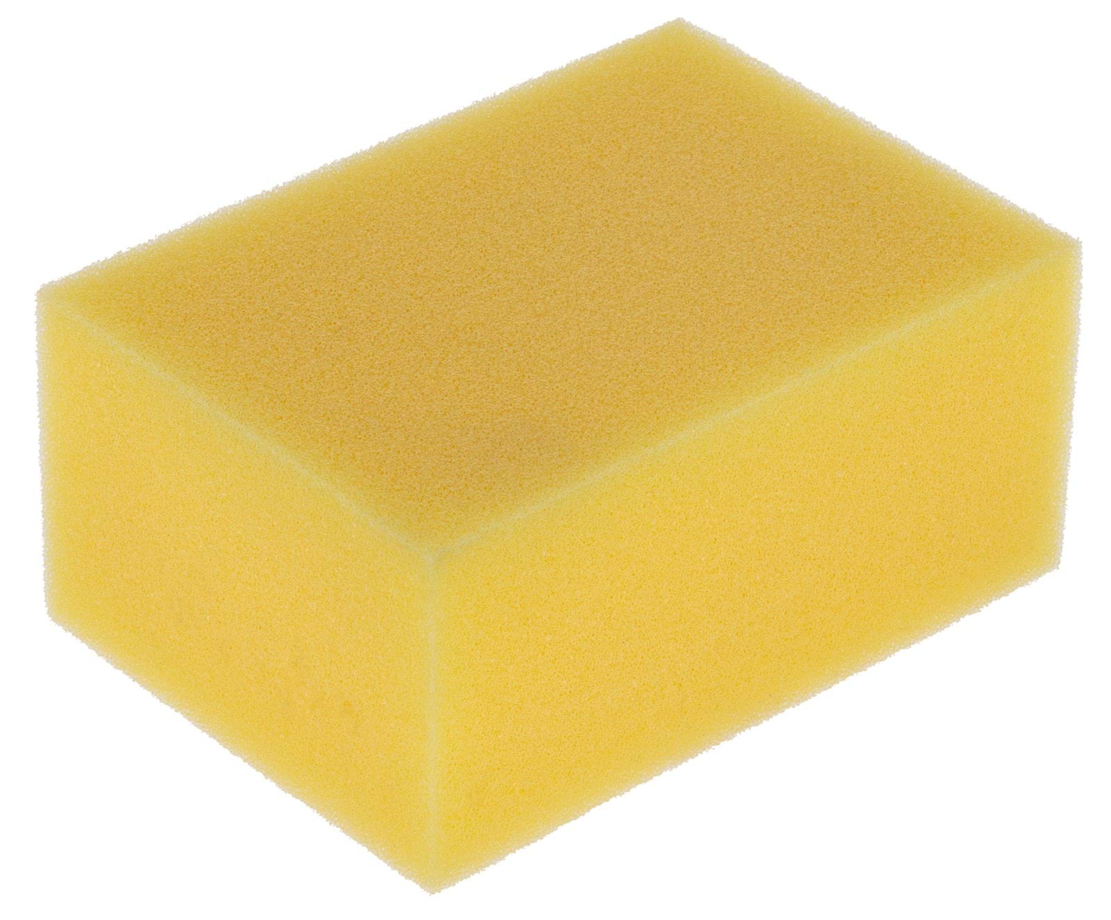 Губка для чищення коня з віскози, жовта, 10 x 7,5 x 4 см, Covalliero