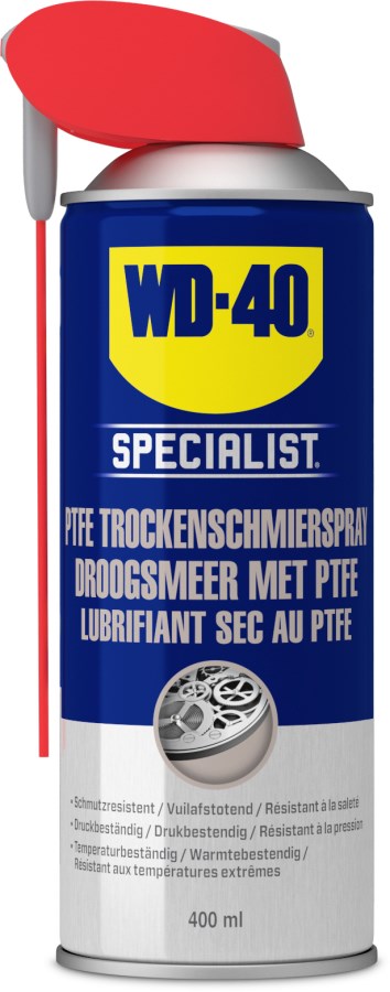 WD-40, сухий мастильний спрей з ПТФЕ, 400 мл, Kerbl