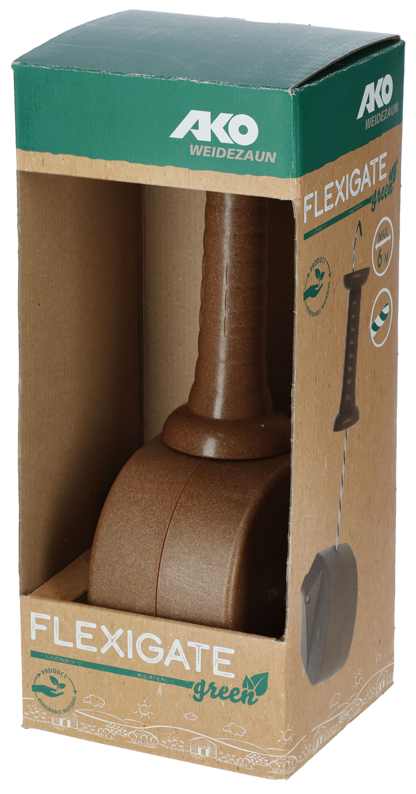 Комплект воріт Premium Flexigate, плетіння 6 мм x 6 м, серія green, AKO