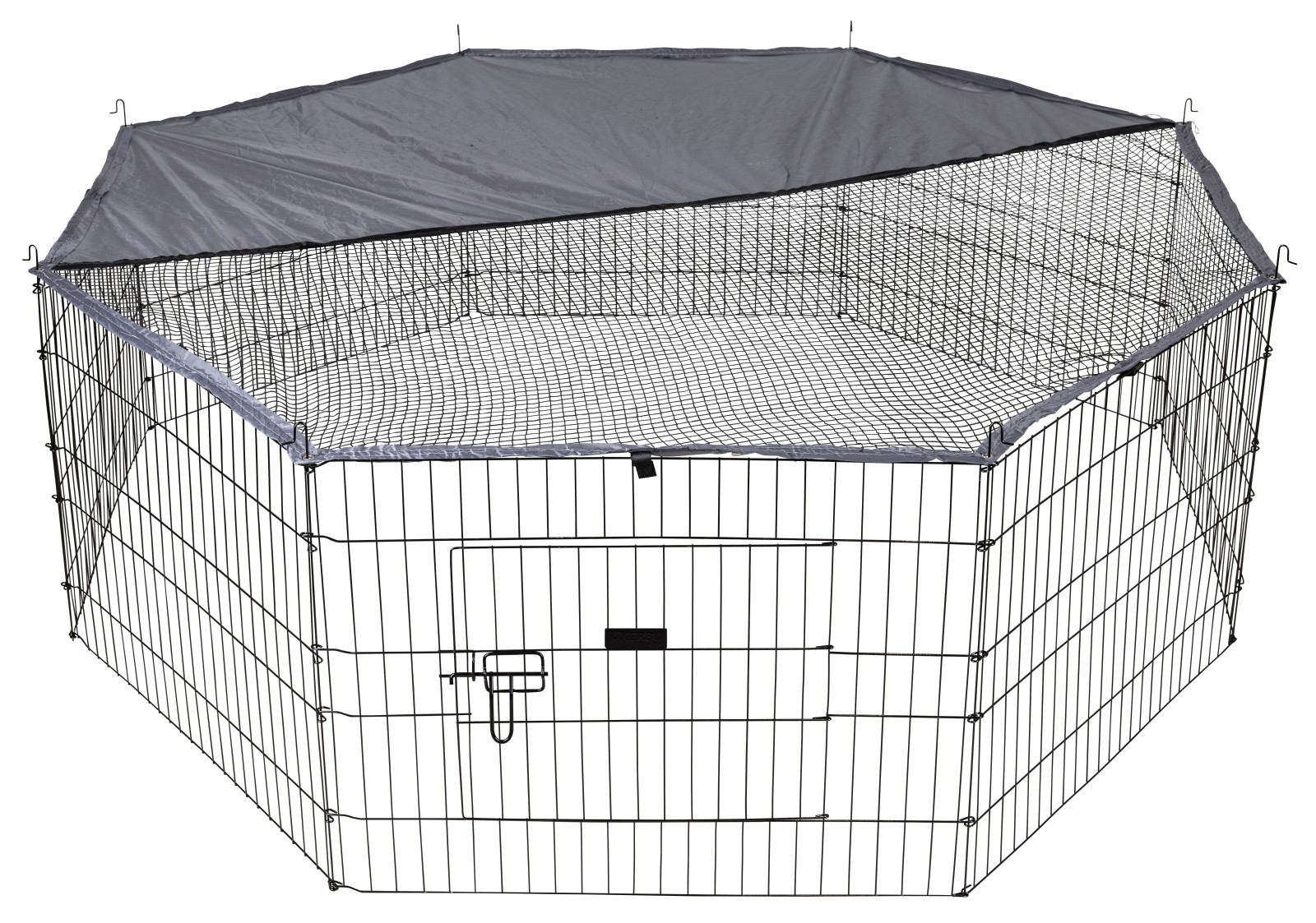 Вольєр Milo, 8 панелей 76 x 56 см, із сіткою та дверцятами, Kerbl